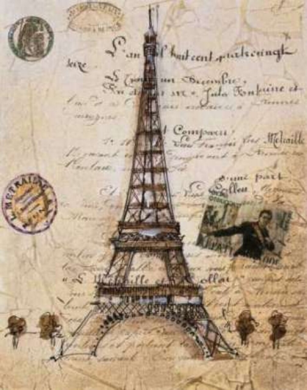 La Tour Eiffel Poster Print by Liz Jardine - Item # VARPDXJLP513